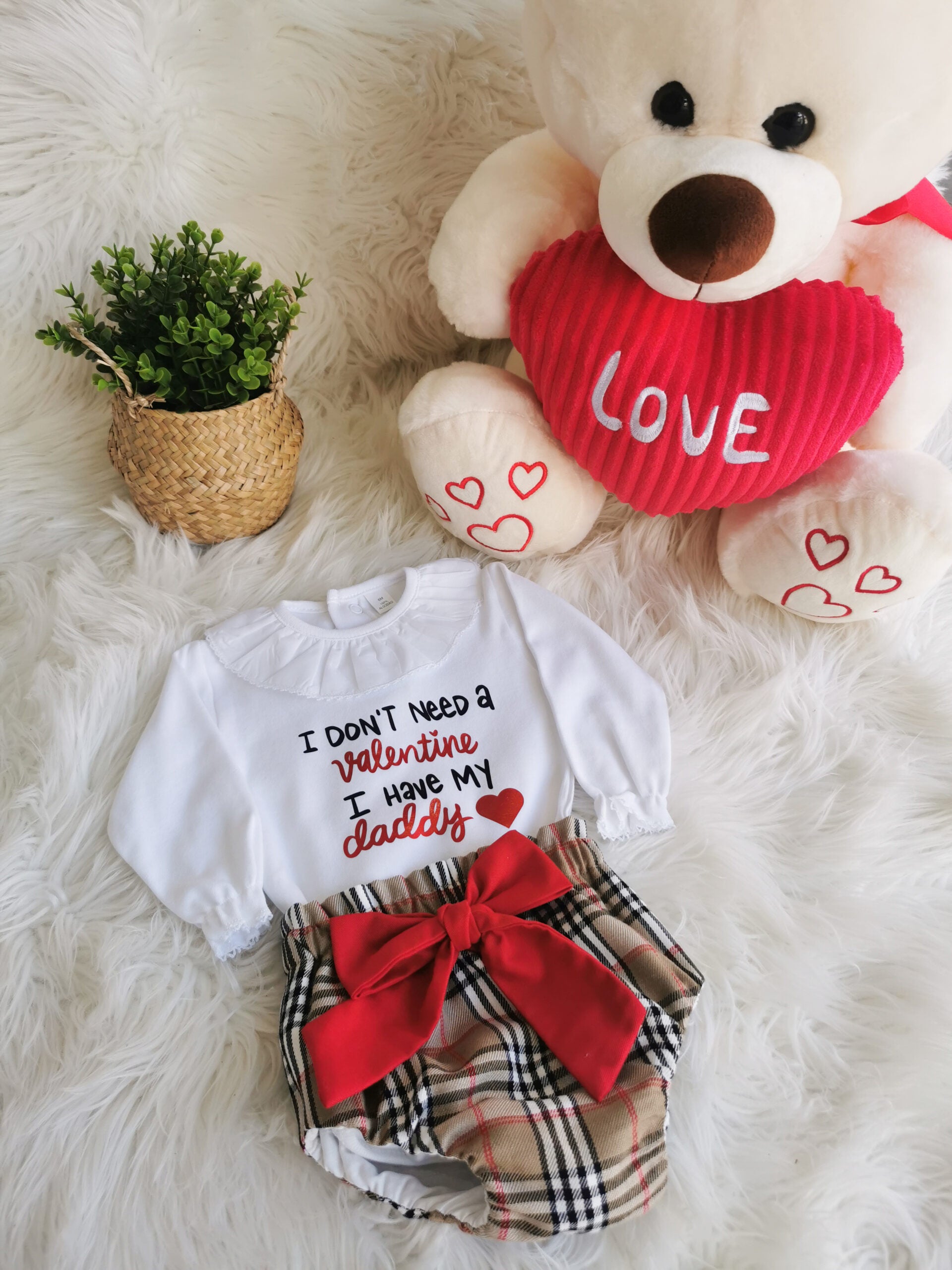 Infant First Valentine's Day Outfit Boy Valentine's Day