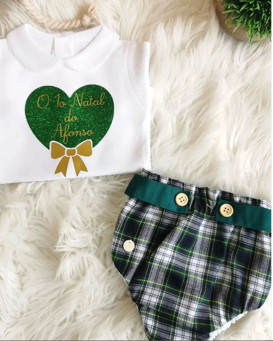 Conjunto de Natal "Green buttons"