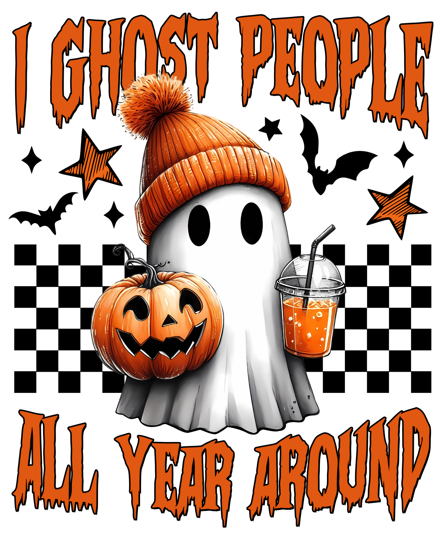 Sweatshirt "I GHOST PEOPLE ALL YEAR AROUND"