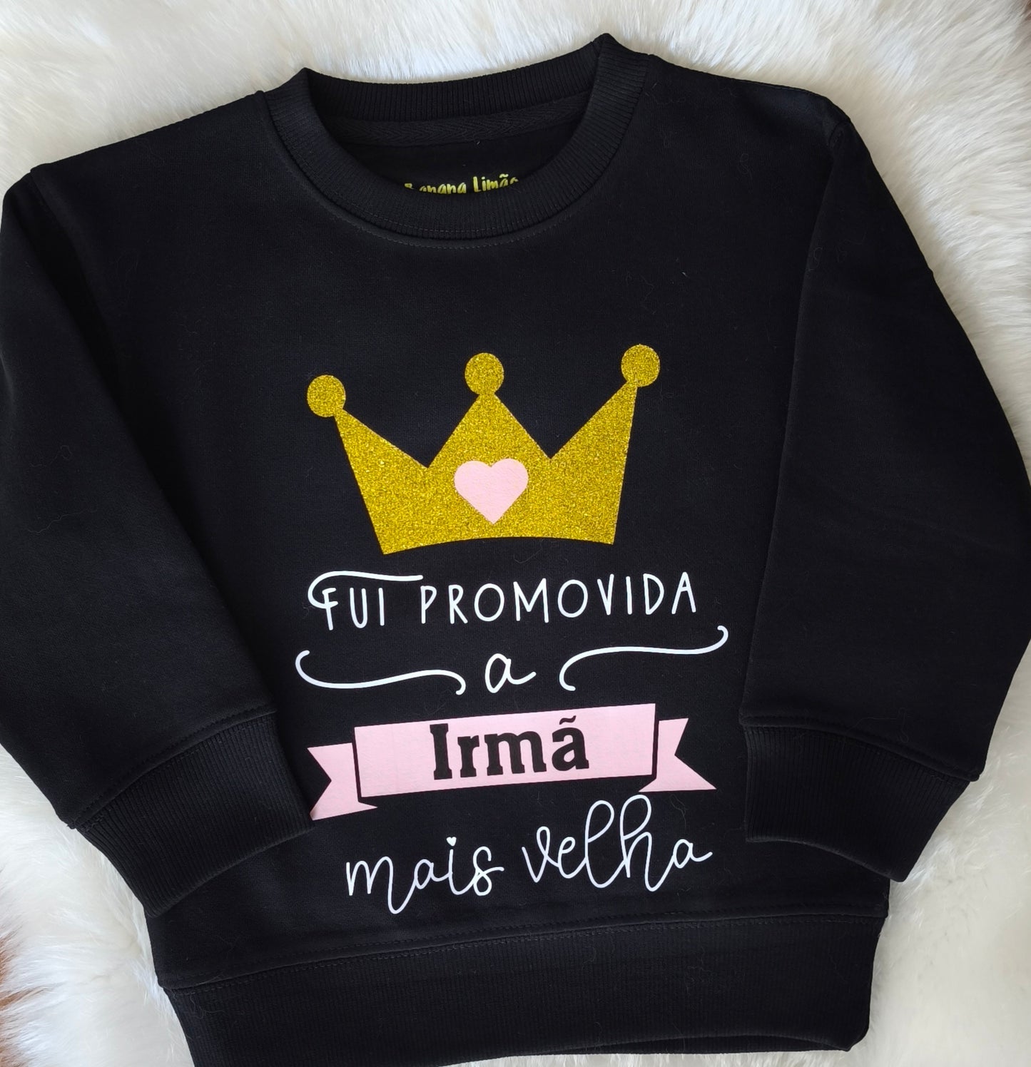 "Promovida a irmã mais velha" - modelo sweat