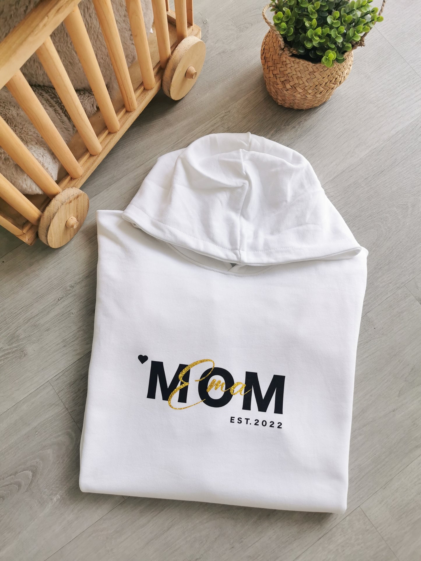 Hoodie "Mom & EST Name"