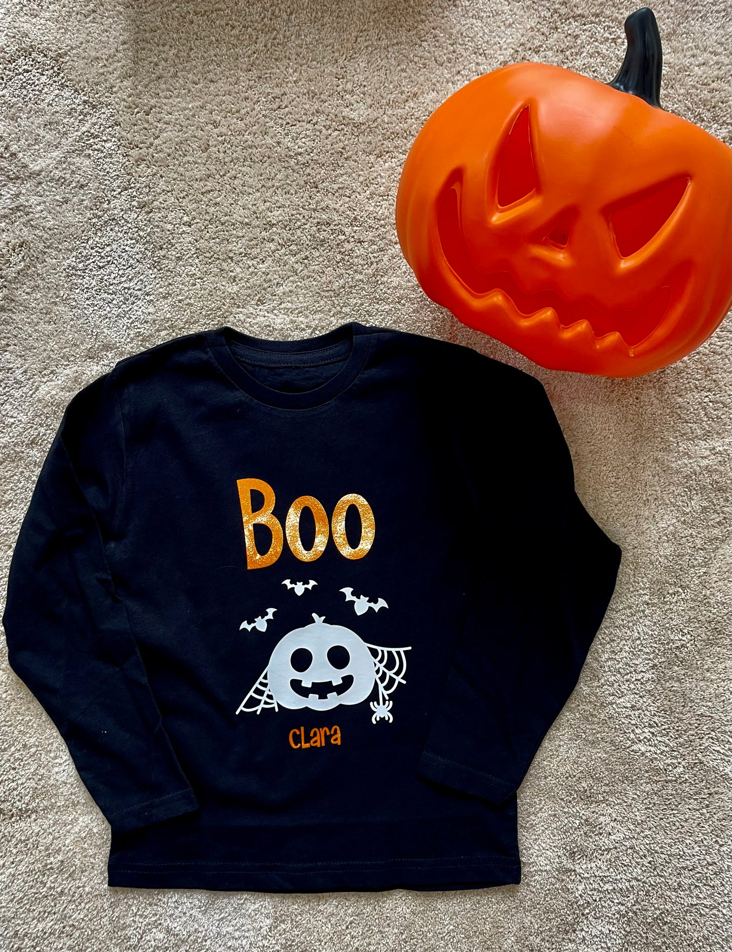 "Boo" Halloween Sweater