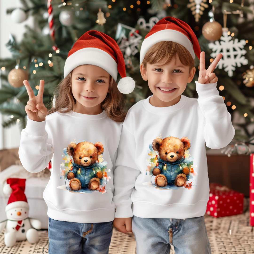 Sweatshirt "Teddy lights" - versão criança