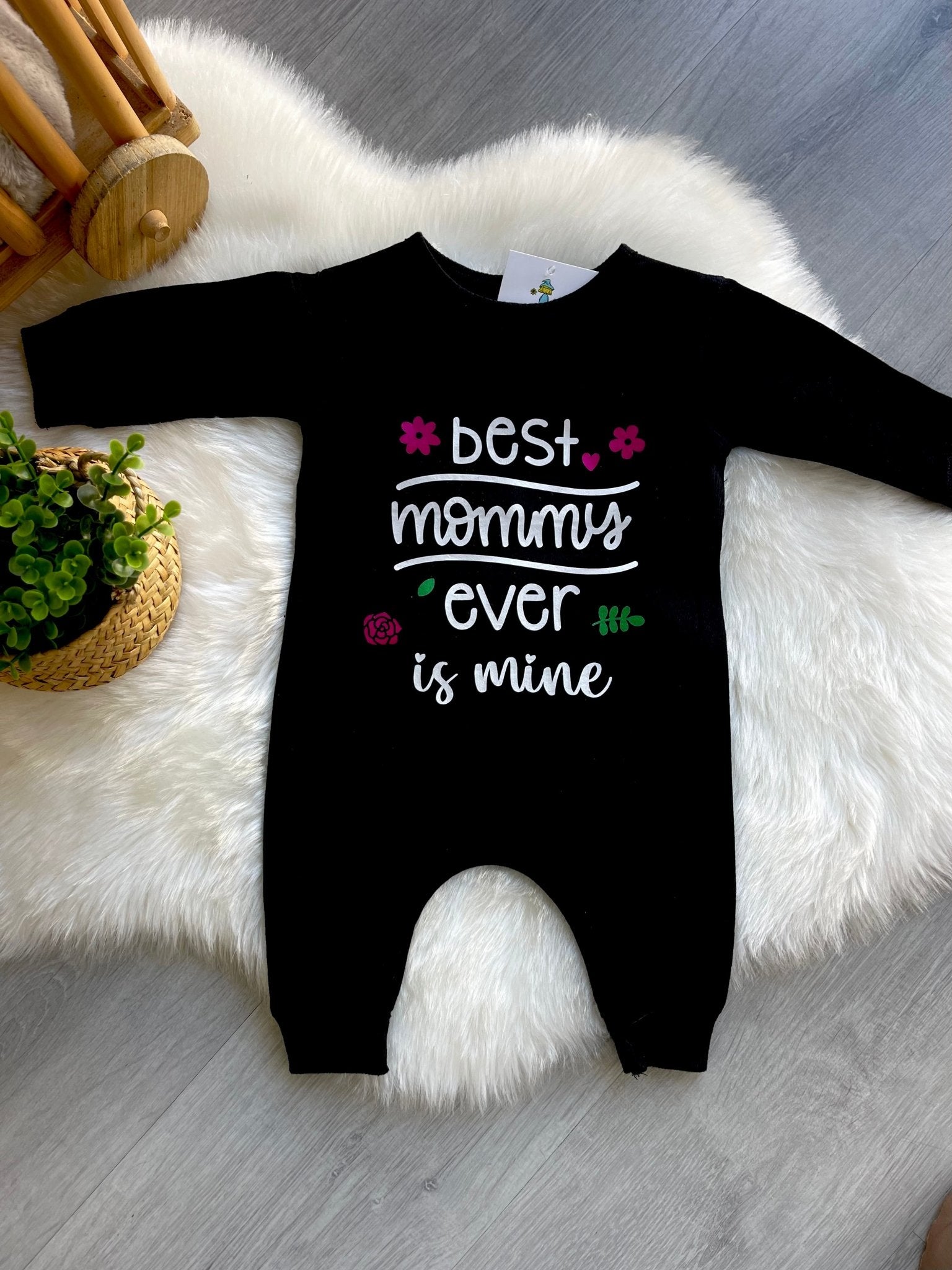 Babygrow "Best mommys ever is mine" - Banana Limão