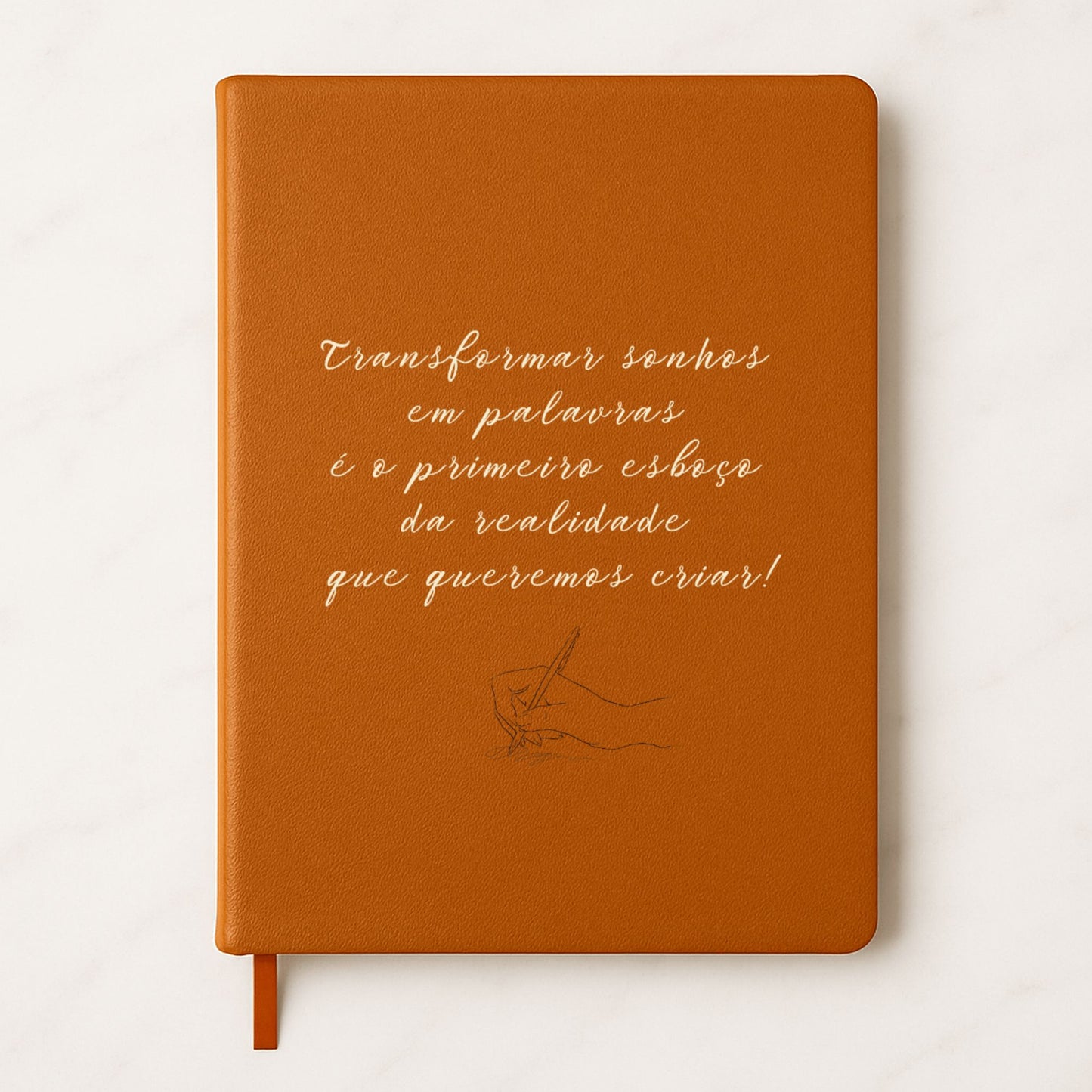 Caderno de edição premium com gravação exclusiva (A5)