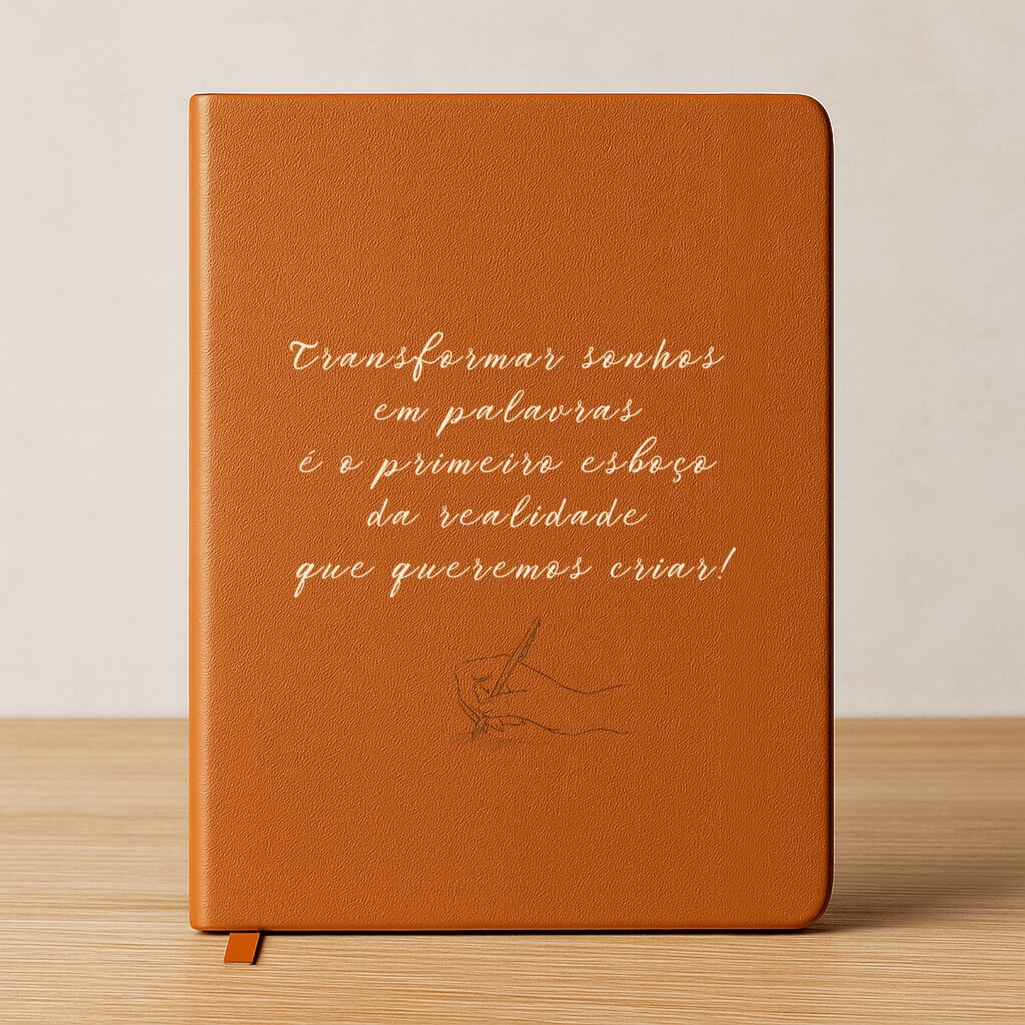 Caderno de edição premium com gravação exclusiva (A5)