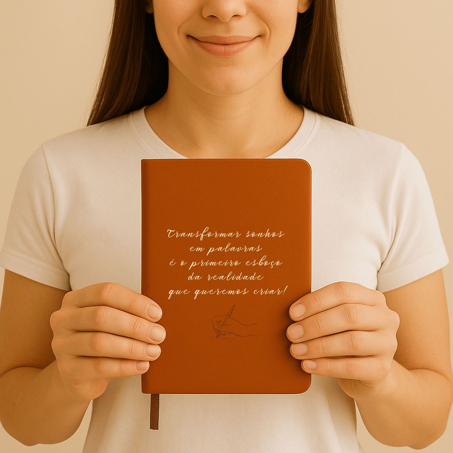 Caderno de edição premium com gravação exclusiva (A5)