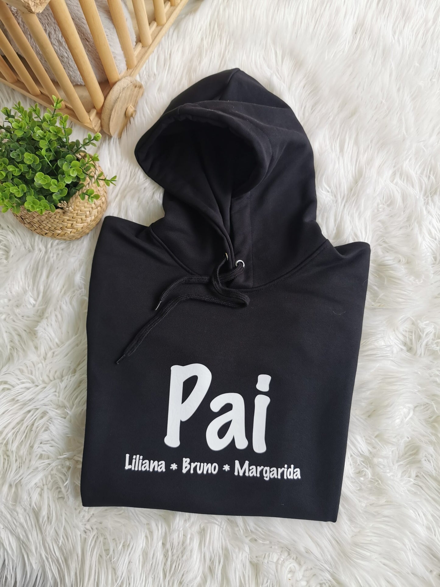 Hoodie "Pai & nome dos filhos"