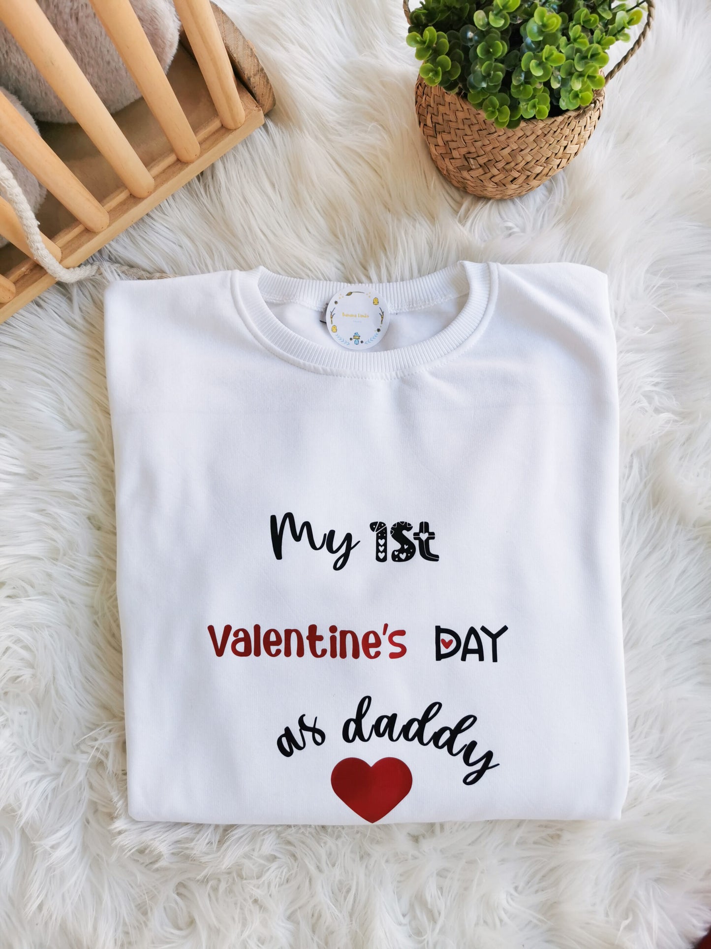 Hoodie "My 1st Valentine´s day as daddy/mommy"