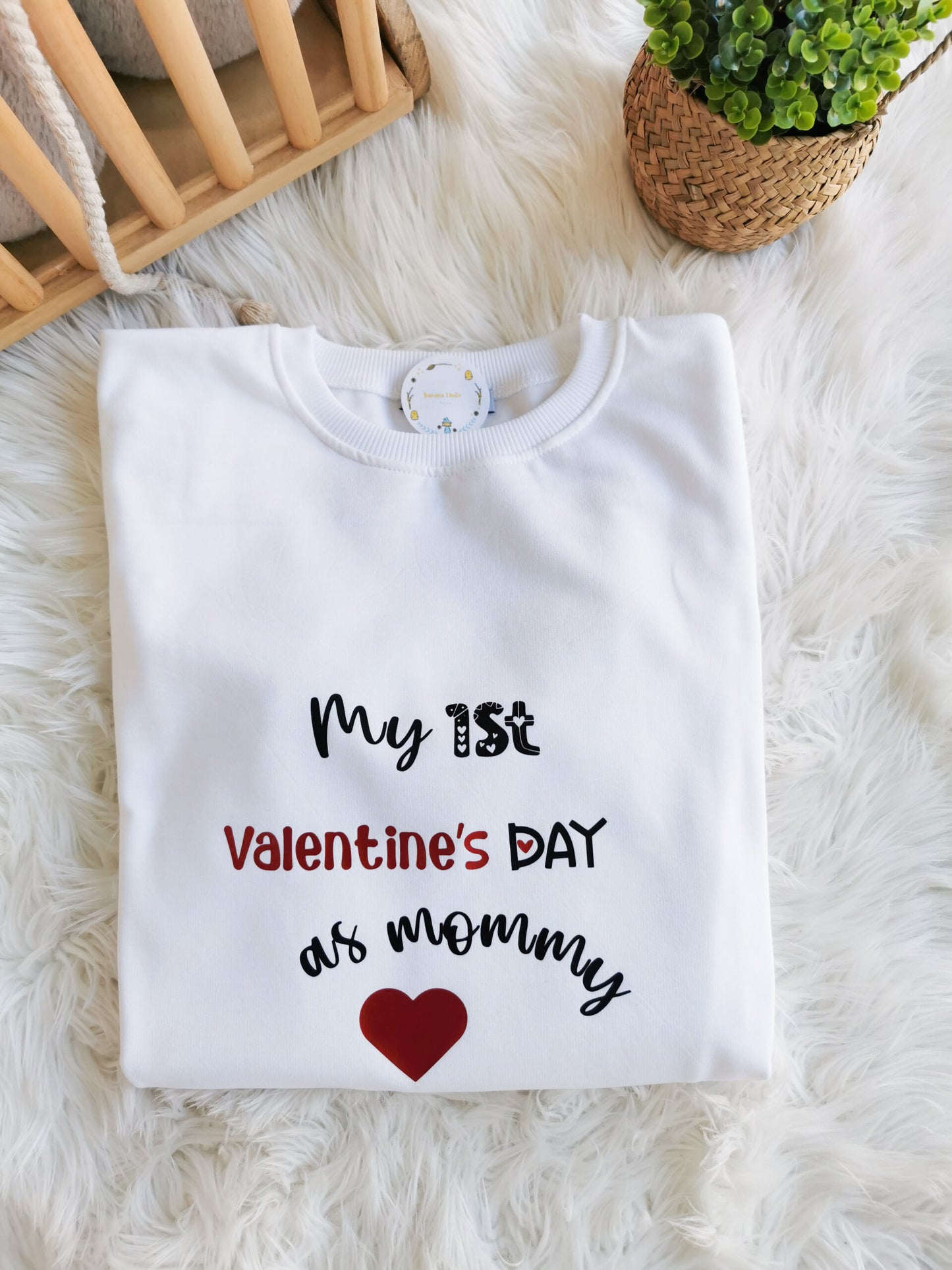 Hoodie "My 1st Valentine´s day as daddy/mommy"