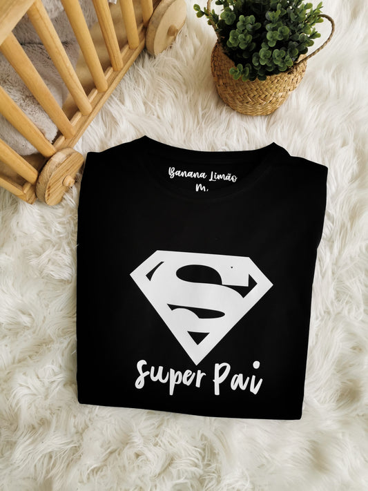 Tshirt "Super Pai" - Edição Black & White