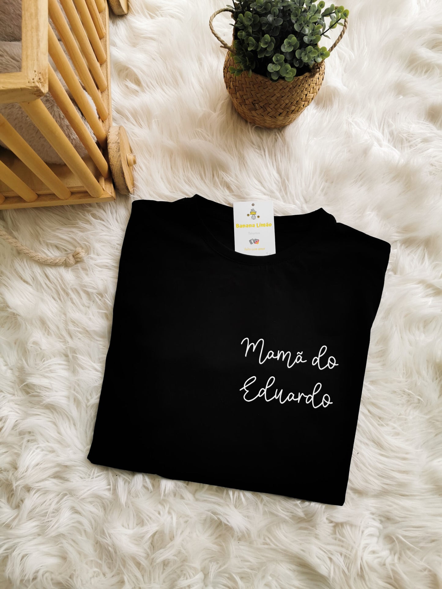 T-shirt "Mamã & nome do bebé"