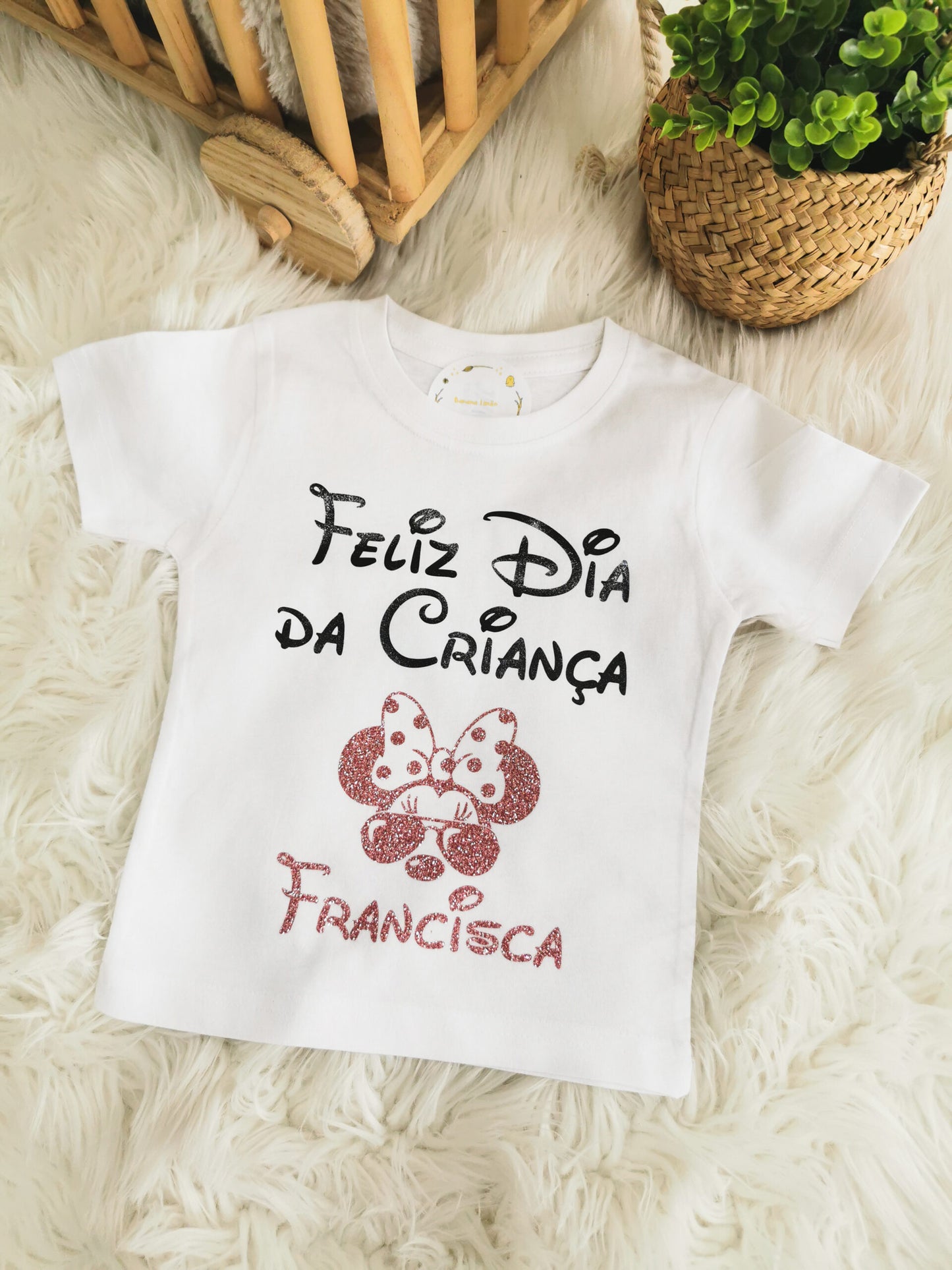 Tshirt ou body "Feliz dia da Criança" - Modelo Sunglasses