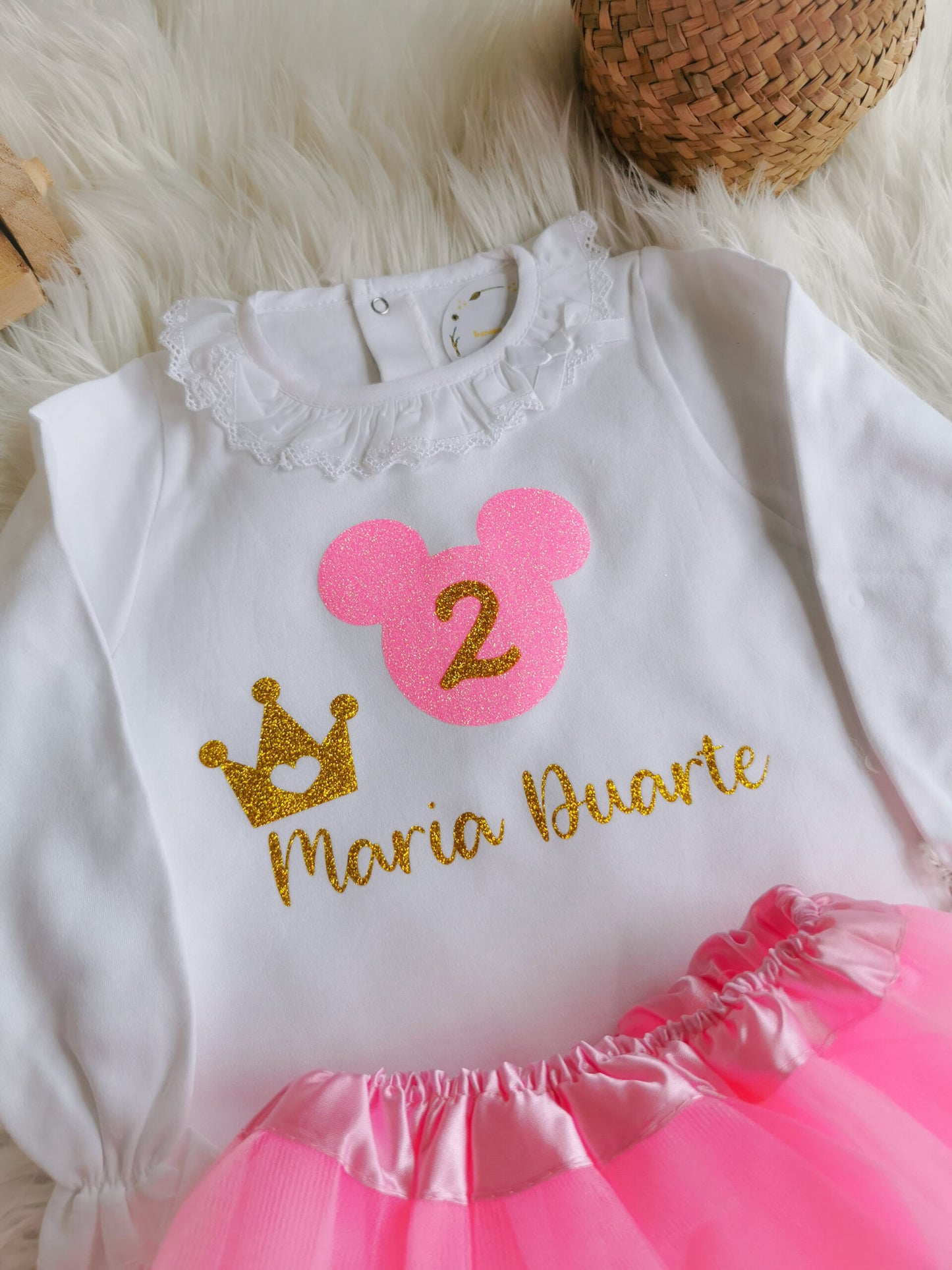 Body & Tule aniversário (Tema Minnie 1)